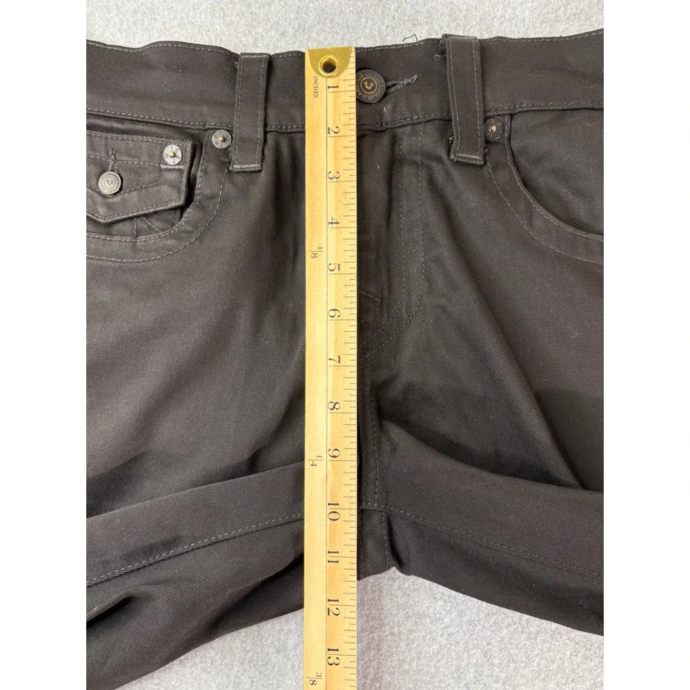 True‎ Religion Geno Relaxed Slim Black Jeans Mens 30 Stretch MDAE08N41C